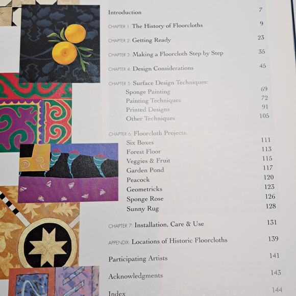 The Complete Book of Floorcloths: Techniques for Painting Canvas Rugs 1997 - Picture 4 of 12